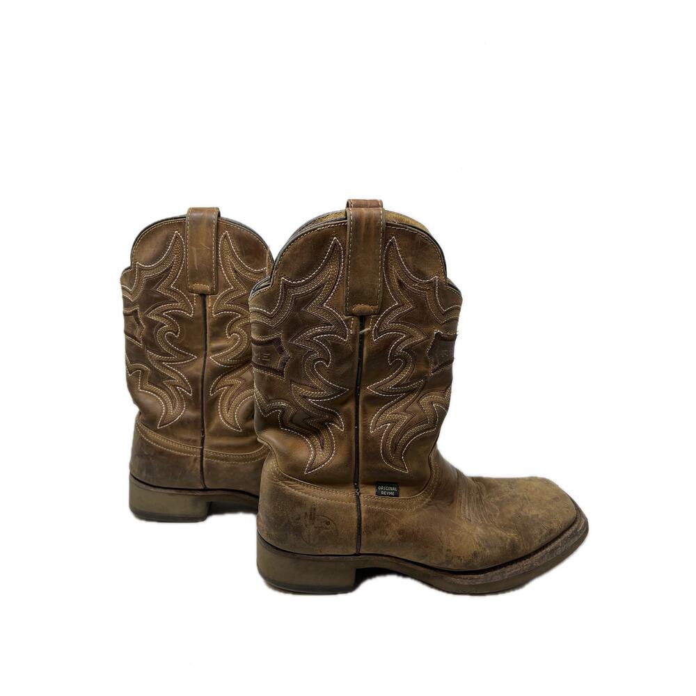 Original Reyme Square Toe Work Western Boots Mens 11.5 - Picture 4 of 8
